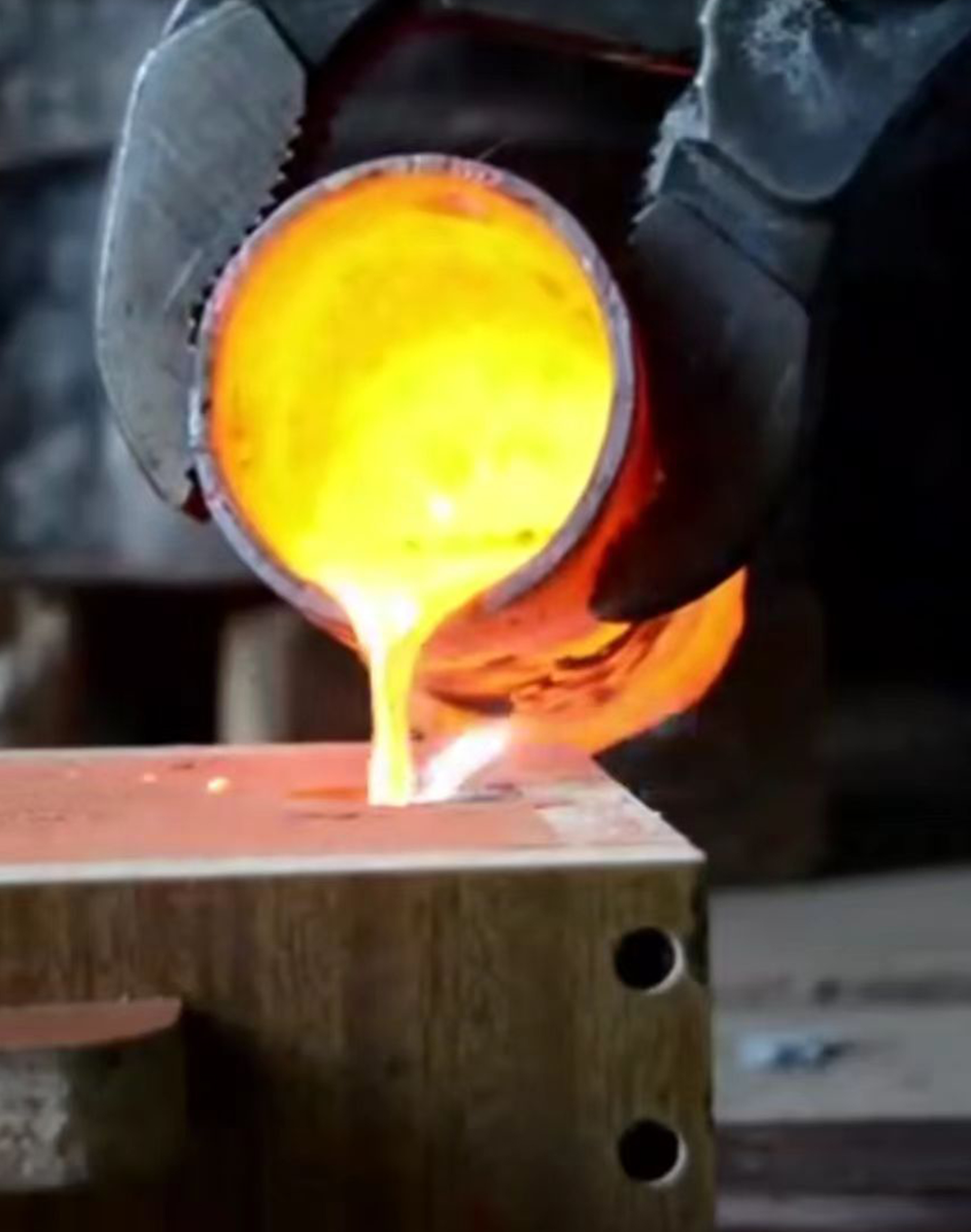 Koppargjutningsdelar